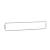 Top Track System - Double Storage Hanging Rail - 598mm Length - Platinum