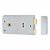 Plain Edge Rim Sashlock - 142 x 83mm - Satin Chrome