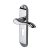 Marcus Polished Chrome Scroll Euro Lock Door Handles - Aurora Range - 183 x 42mm