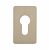 Jumbo Adhesive Fixing Escutcheon - 65.5 x 40mm - Euro - Satin Stainless Steel