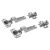 Slide-On Cabinet Hinge - 95° - Half Overlay - Zinc Plated - Pair