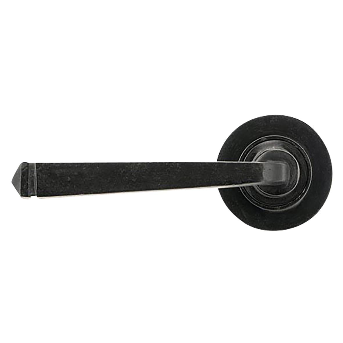 External Beeswax Door Handles on Round Rose - Avon Range