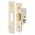 Architectural Euro Profile Deadlock - 65mm Case - 44mm Backset - PVD Brass