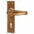 Antique Bronze Tudor Keyhole Lock Door Handles - 152 x 38mm