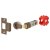 Smartlatch Passage Bolt Through Tubular Latch - 70mm Case - 57mm Backset - Antique Brass