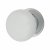 White and Chrome Designer Porcelain Mortice/Rim Door Knob - 60mm Rose Diameter