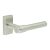 Satin Stainless Steel uPVC Multipoint Door Handles on Rectangular Rose - CR-103 Range
