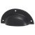 Vintage Cabinet Cup Handle - 89mm Centres - Black Iron