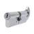 1 Star 6 Pin Kitemarked 100mm Euro Thumbturn Cylinder - 50mm Turn + 50mm - Satin Nickel