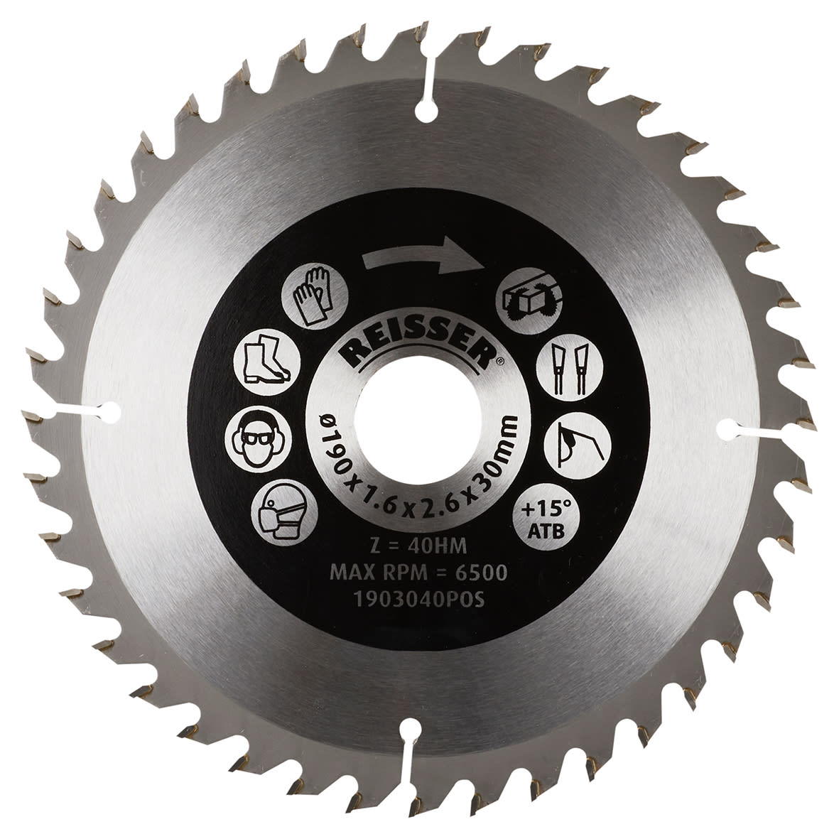TCT Circular Saw Blade - 190 x 30mm - 40T - Wood