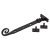 Curly Tail Casement Window Stay - 8"/200mm Length - Antique Black Iron