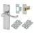 Polished Chrome Victorian Scroll Latch Door Handles Pack