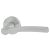 Satin Chrome Door Handles on Round Rose - Condor Range
