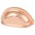 Cabinet Cup Handle - 76mm Centres - Bright Copper
