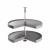 3/4 Tray Carousel Set - Cabinet Width 800mm - Grey Plastic