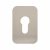 Jumbo Adhesive Fixing Escutcheon - 75 x 50mm - Euro - Satin Stainless Steel