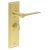 Satin Brass Fire Rated Bathroom Door Handles - Knightsbridge - Inner 2 - 200 x 55mm