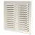 Hooded Louvre Vent - 242 x 242mm - 11919mm² Free Air Flow - Polished Stainless Steel