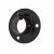 19mm Tube Hanging Rail End Socket with Locking Grub Screws - Black - Pack of 2