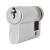 5 Pin 45mm Euro Single Cylinder - 35 + 10mm - Satin Chrome - Master Keyed