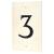 Limestone Screw Fix Door Numeral - 3 - 140 x 90mm - Natural Limestone