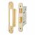 Architectural Bolt Through Bathroom Lock - 65mm Case - 44mm Backset - Radius - PVD Brass
