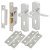 Polished Chrome 3 Lever Sashlock Door Handles Pack - Rome Range