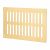 Plain Slotted Vent - 229 x 152mm - 8170mm² Free Air Flow - Polished Brass