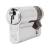 10 Pin 45mm Euro Single Cylinder - 35 + 10mm - Polished Chrome - Keyed Alike