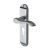 Marcus Satin Chrome Scroll Euro Lock Door Handles - Aurora Range - 183 x 42mm