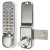 Surface Deadbolt Push Button Code Lock - Satin Chrome