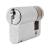 10 Pin 45mm Euro Single Cylinder - 35 + 10mm - Satin Chrome - Keyed Alike