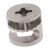 Rimless Cam Connector - 18mm Min Panel Thickness - Nickel Plated - Pack of 50