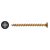 Yellox Pozi Countersunk Wood Screws - 5.0 x 50mm - Yellow Zinc - Pack of 200