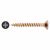 All Purpose Pozi Countersunk Wood Screws - 3.5 x 30mm - Yellow Zinc - Pack of 200