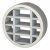 LVC Circular Air Transfer Vent - FD60 - 123mm Diameter