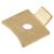 Standard Flat Bookcase Clip - Electro Brass Plated - Pack of 10