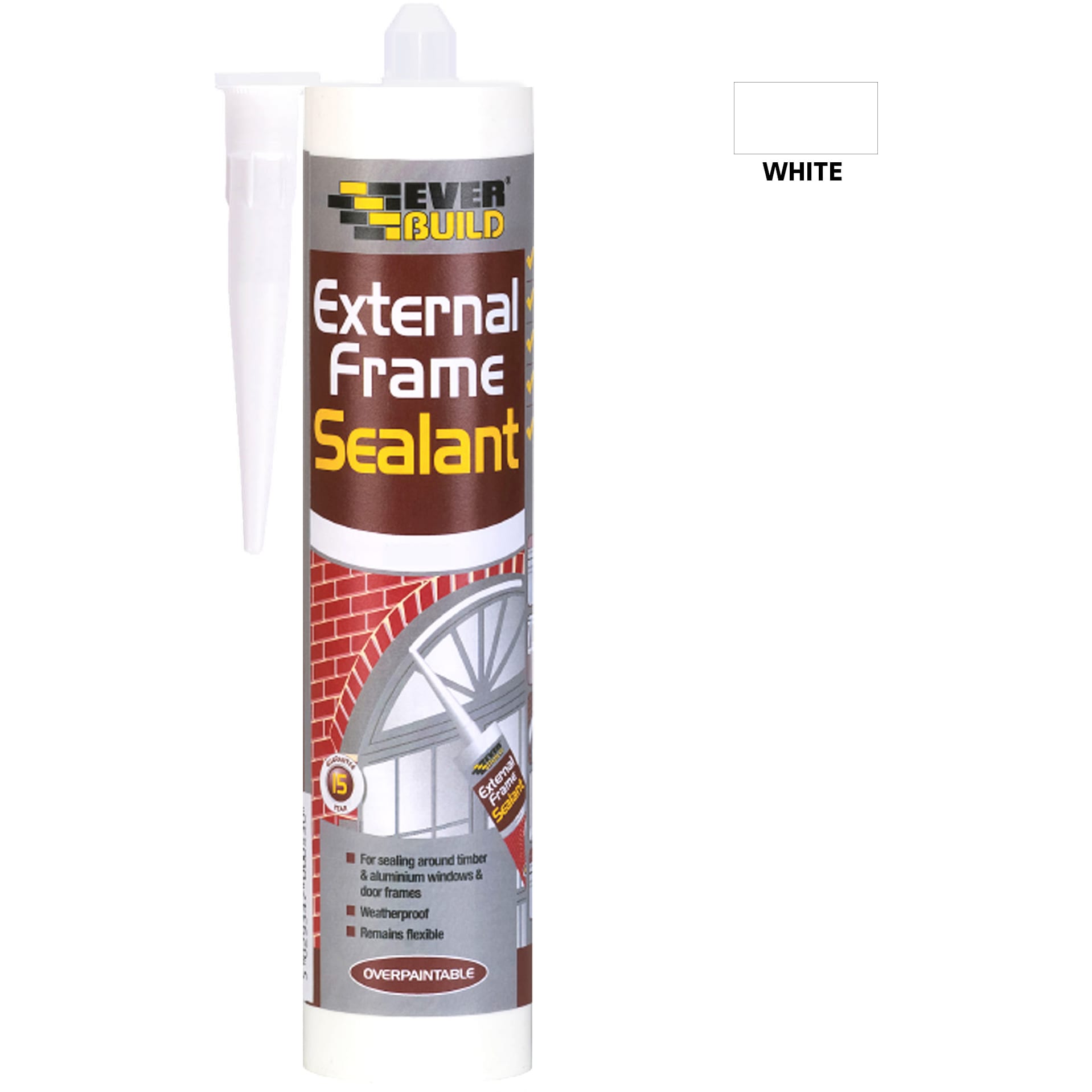 General Purpose External Frame Acrylic Sealant - 290ml - White