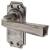 Polished Iron Latch Door - Short Plate - York Range - 102 x 48mm