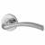 Polished Chrome Door Handles on Round Rose - Solar Range