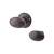 Antique Black Oval Rim Door Knob - 64mm Rose Diameter