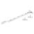 Budget Victorian Casement Window Stay - 10"/250mm Length - Polished Chrome