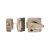 BS 3621:2007 Double Locking Nightlatch - 40mm Backset - Satin Nickel Case/Cylinder