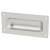 Rectangular Flush Cabinet Pull Handle - 90 x 43mm - Satin Aluminium