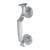 Doctor Door Knocker - Satin Chrome - 192 x 48mm