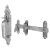 Heavy Duty Gothic Suffolk Gate Thumb Latch - 255 x 50mm - Galvanised