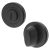Brass Bathroom Turn & Release - 50mm Diameter - Oval - Matt Black