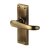 Marcus Antique Brass Latch Door - Short Plate - Windsor Range - 120 x 40mm