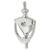 AR727K Traditional Urn Door Knocker With Viewer - Polished Chrome - 151 x 76mm