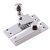 Heavy Duty Reeded Quadrant Arm Sash Window Fastener - 70 x 19mm - Polished Chrome